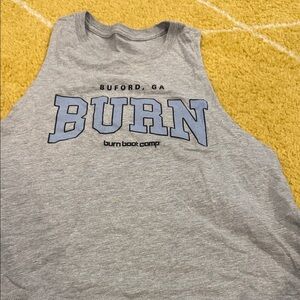 Burn Boot Camp Gray Crop Top